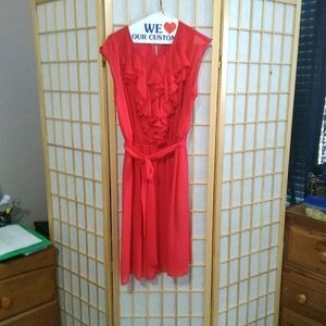 Dress summer ruffled front